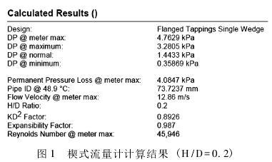 涡街流量计测量热解气选型设计(图2)